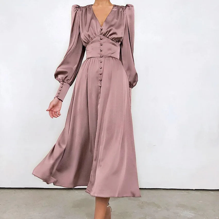 Elegant Fashion V Neck Dress