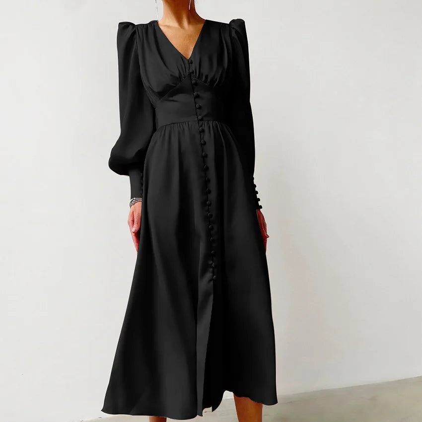 Elegant Fashion V Neck Dress